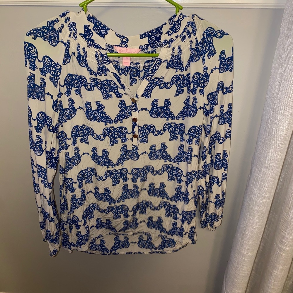 Lily Pulitzer Elephant Top